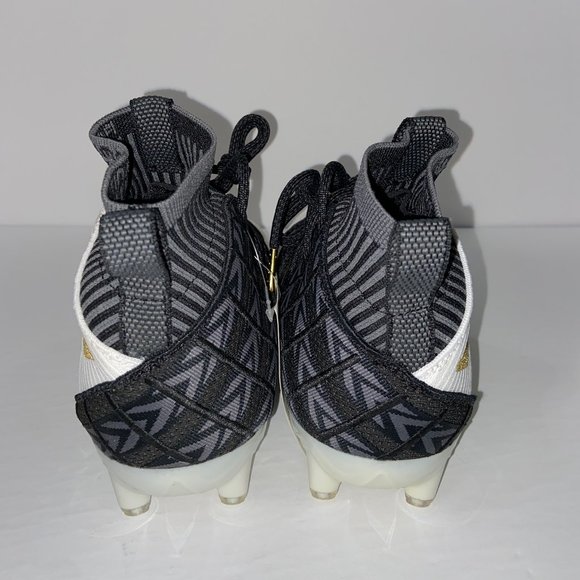Adidas FREAK ULTRA Elite Mid Football Cleats White Black Gold F97378 Size 10.5